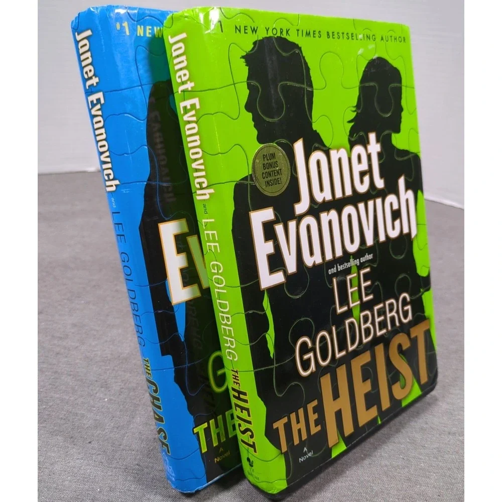 Lot of 2 The Heist The Chase Fox and O'Hare 1 & 2 Janet Evanovich 1st Edition HC